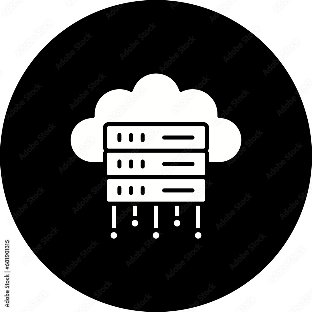Cloud Server Icon Cloud Server Icon