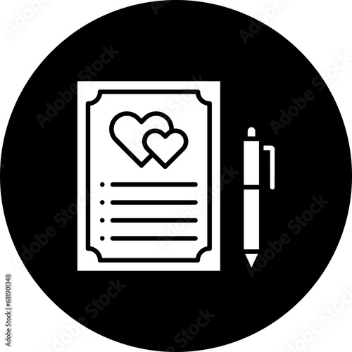 Wedding Contract Icon