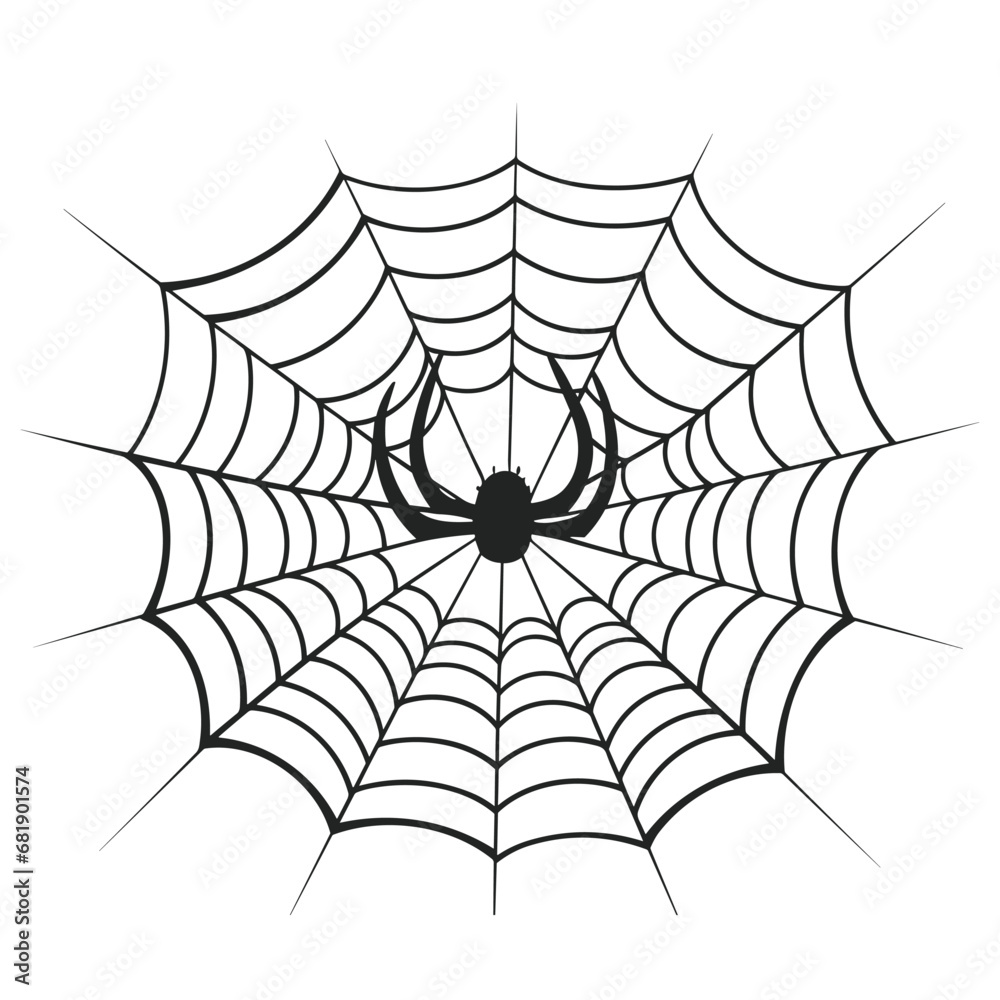 A cobweb vector isolated on a White background, A Spider web silhouette A cobweb vector isolated on a White background, A Spider web silhouette