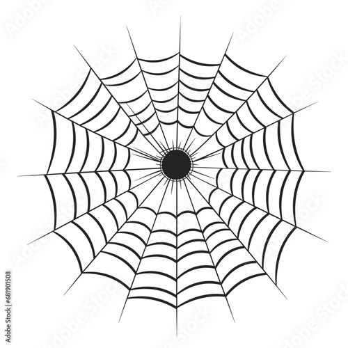 A cobweb vector isolated on a White background, A Spider web silhouette