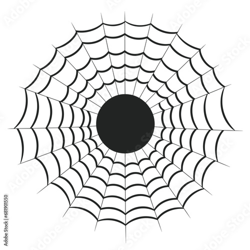 A cobweb vector isolated on a White background, A Spider web silhouette