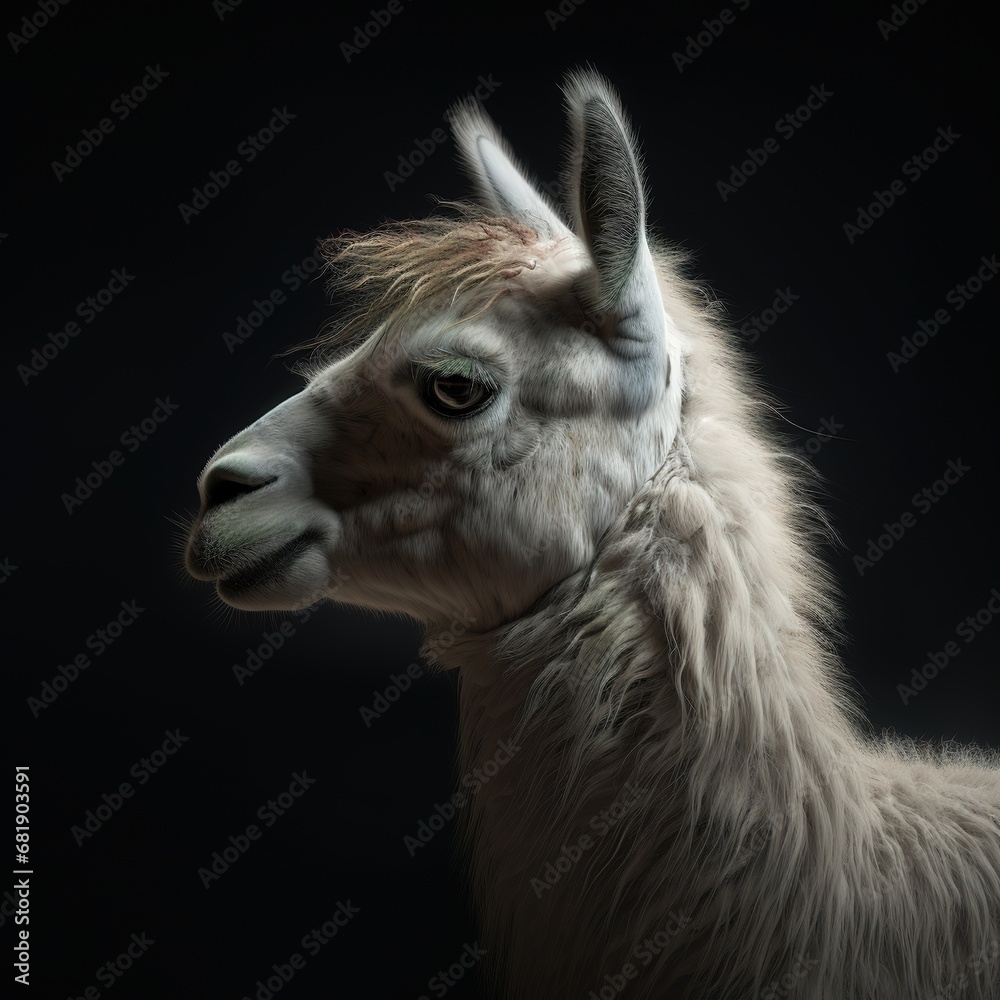 Fototapeta premium Portrait of a majestic Llama