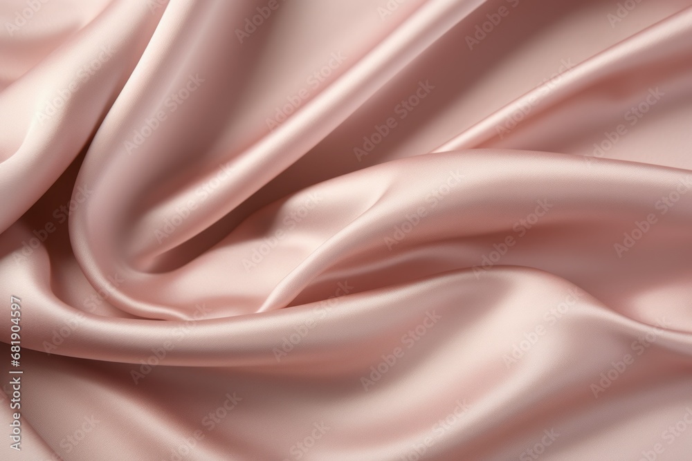 Obraz premium Elegant Pink satin light pale. Decorative fabric. Generate Ai
