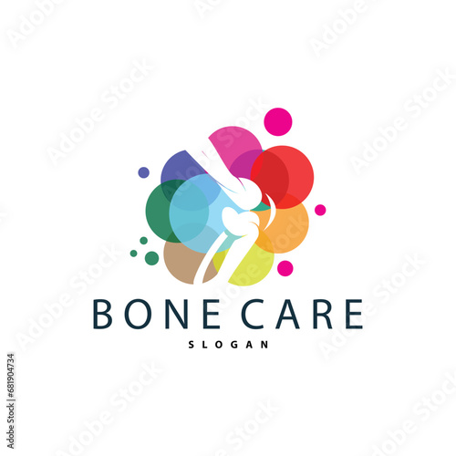 Minimalist Bone Health Logo Illustration Template Design