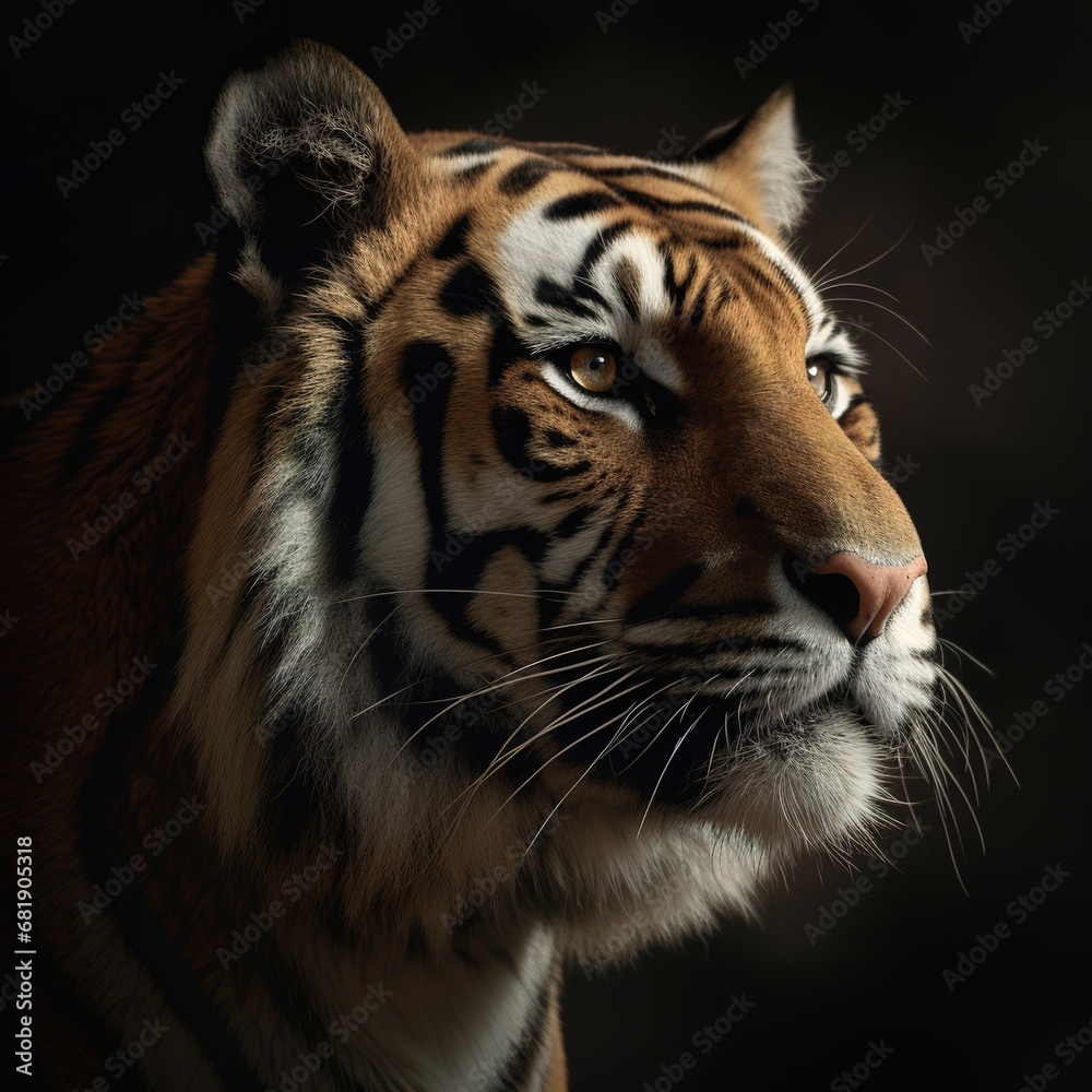 Fototapeta premium Portrait of a majestic tiger