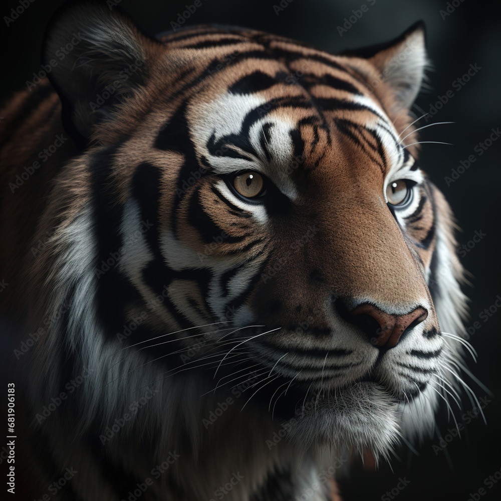 Fototapeta premium Portrait of a majestic tiger
