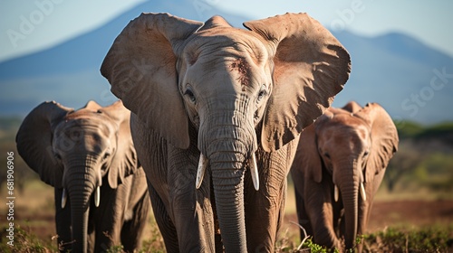 elephant in the savannah © Ahmad