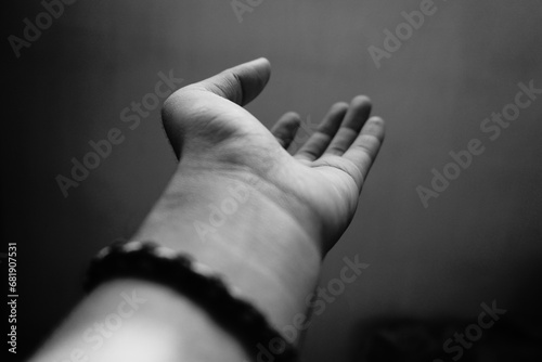 close - up of hand gesture
