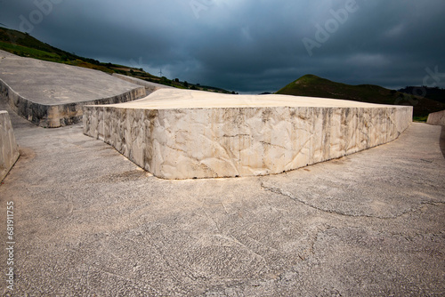 Cretto Burri Concrete Field - Sicily - Italy photo