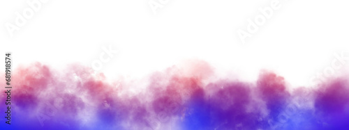 Gradient Color Smoke transparent background. Realistic fog or mist texture isolated on background. Vector isolated smoke PNG