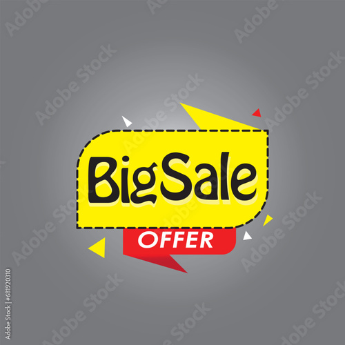 Big Sale Banner Template. Vector