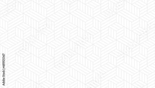 white abstract background with hexagon pattern style and seamless concept