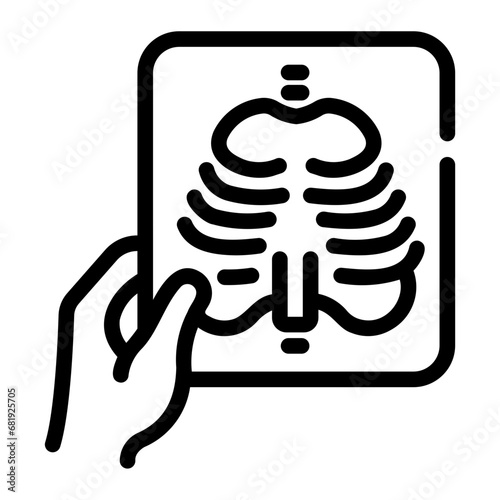 x ray Line Icon