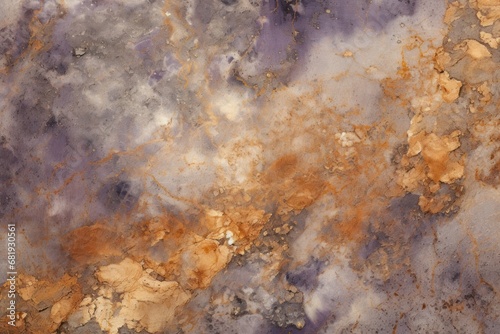 Cosmic cloud-inspired abstract with warm gold and cool purple tones, suitable for imaginative artwork or background design.