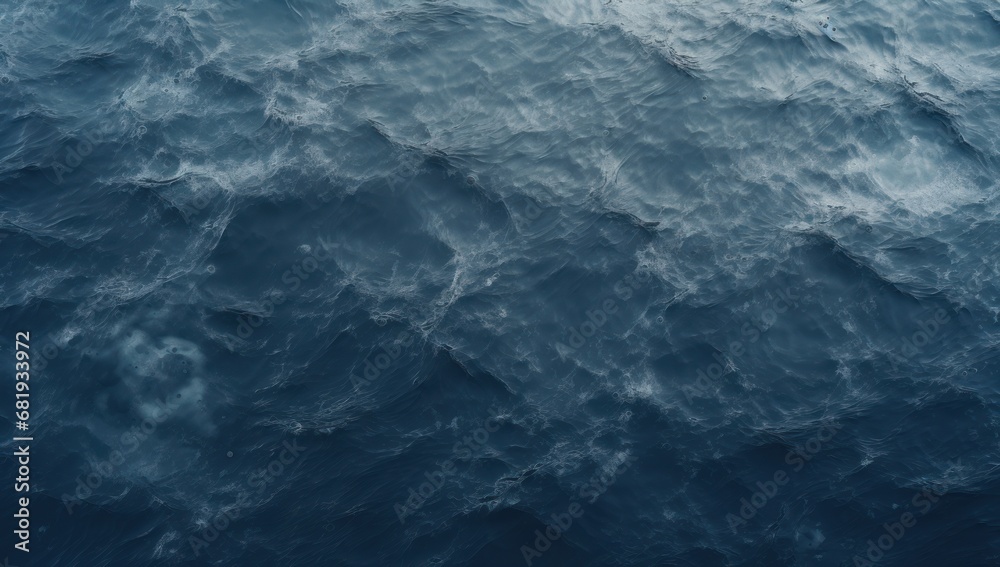 Deep blue ocean surface from underwater, ideal for marine themes, environmental campaigns, or tranquil backgrounds.