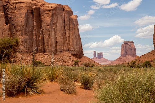 Monument Valley,  Arizona, USA, rock formation, Navajo land, red rocks, landscape, sand, desert, 