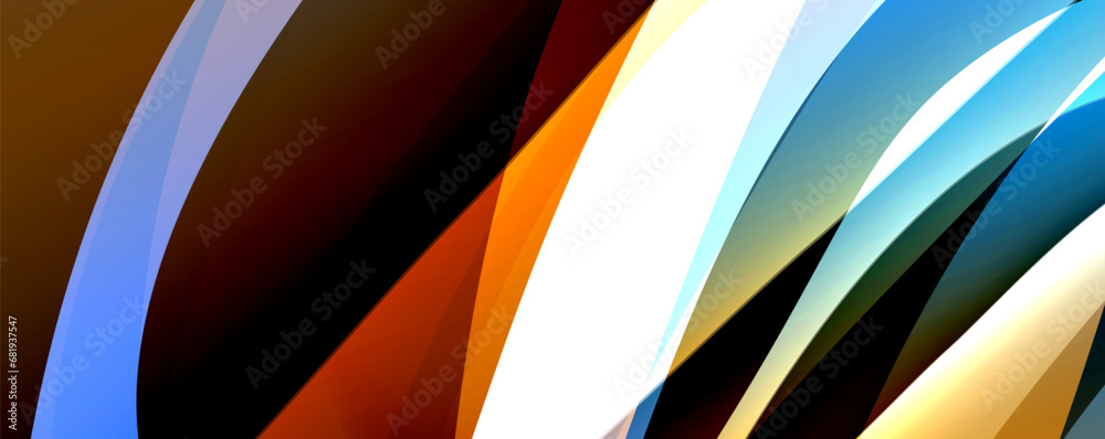 Simple fluid color gradient abstract background with dynamic wave line effect. Vector Illustration For Wallpaper, Banner, Background, Card, Book Illustration, landing page