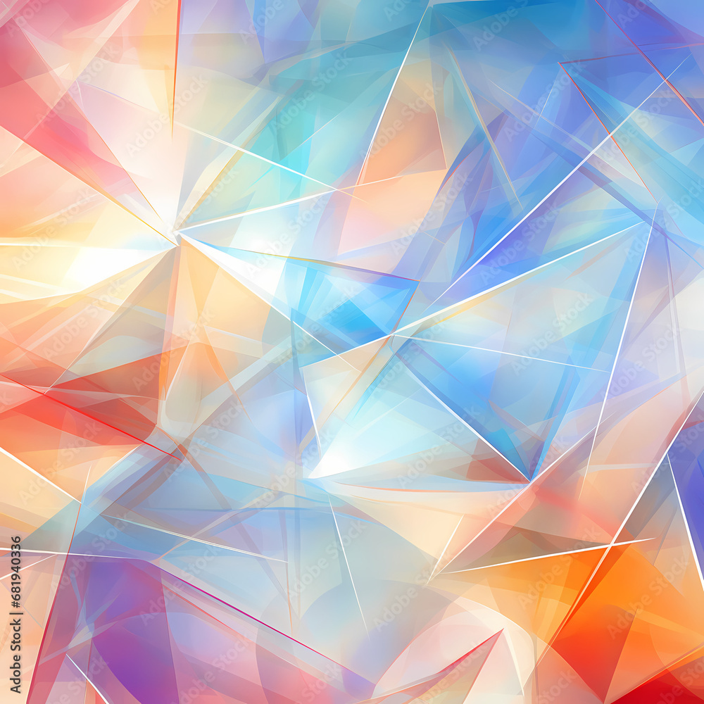abstract prism-like patterns representing a celestial waltz