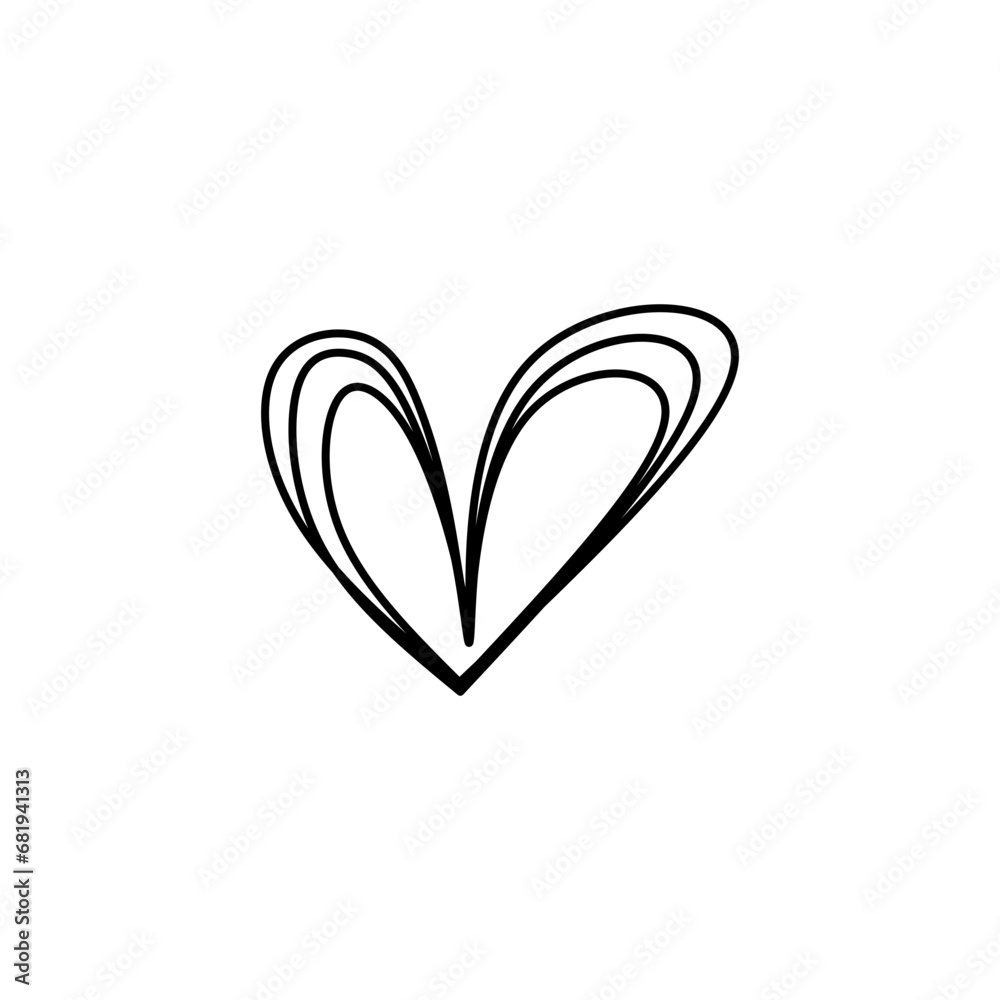 Heart Sketch Outline Heart Sketch Outline