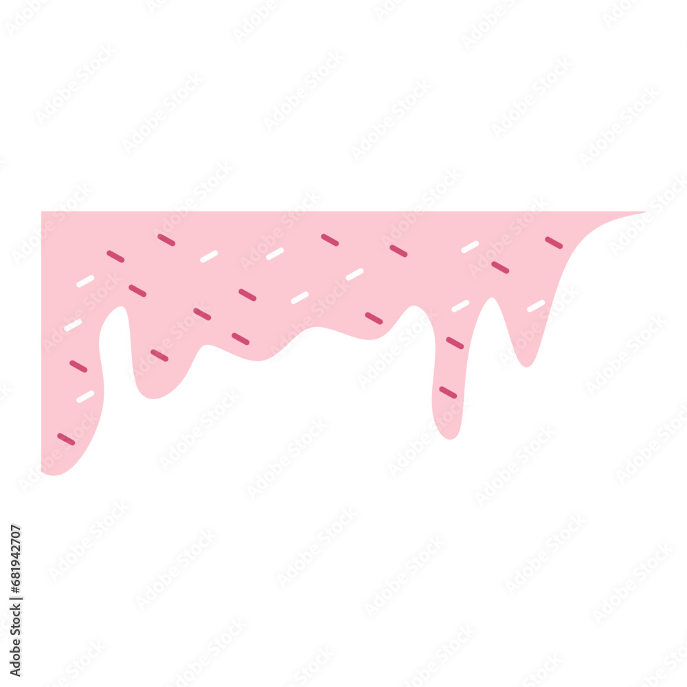 Fototapeta premium Ice cream Dripping Element