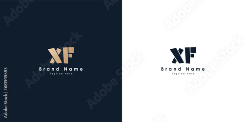 XF Letters vector logo design