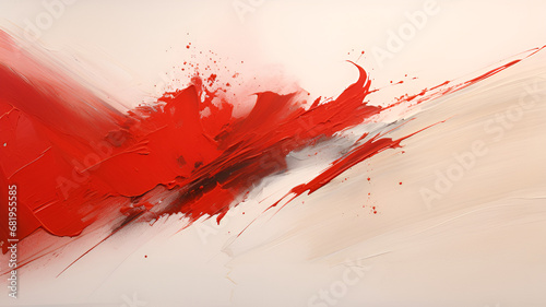 red paint background | generative AI
