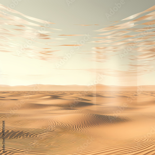 linear representations of a desert mirage © Cao