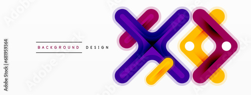 Minimal geometric background cross line. Design for wallpaper, banner, background, landing page, wall art, invitation, prints, posters