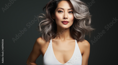 Portrait of a Woman with White Hair