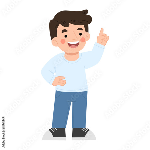 Group of multiracial and multicultural students.Back to School concept illustration boy illustration