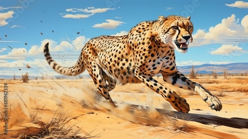 portrait of a cheetah