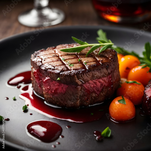 Filet Mignon with Red Wine Reduction - Elegant Beef Delight