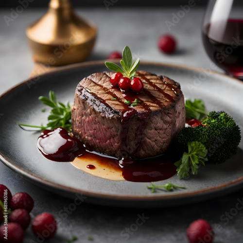 Filet Mignon with Red Wine Reduction - Elegant Beef Delight