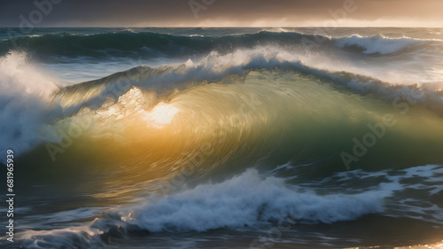 sunset over the sea