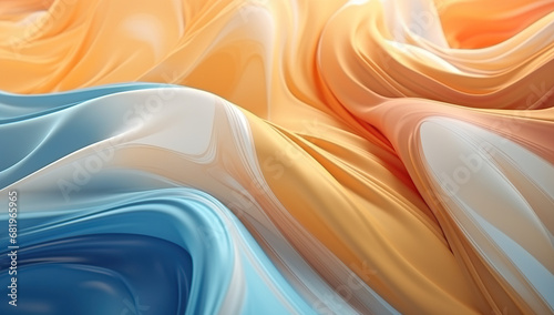 Blue and Orange Abstract Background