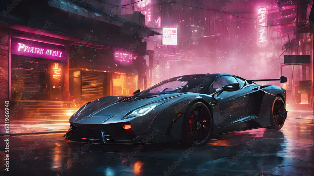 car in the night