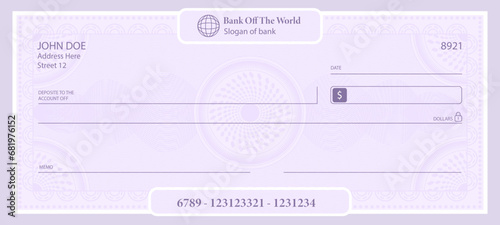 Check Bank Template