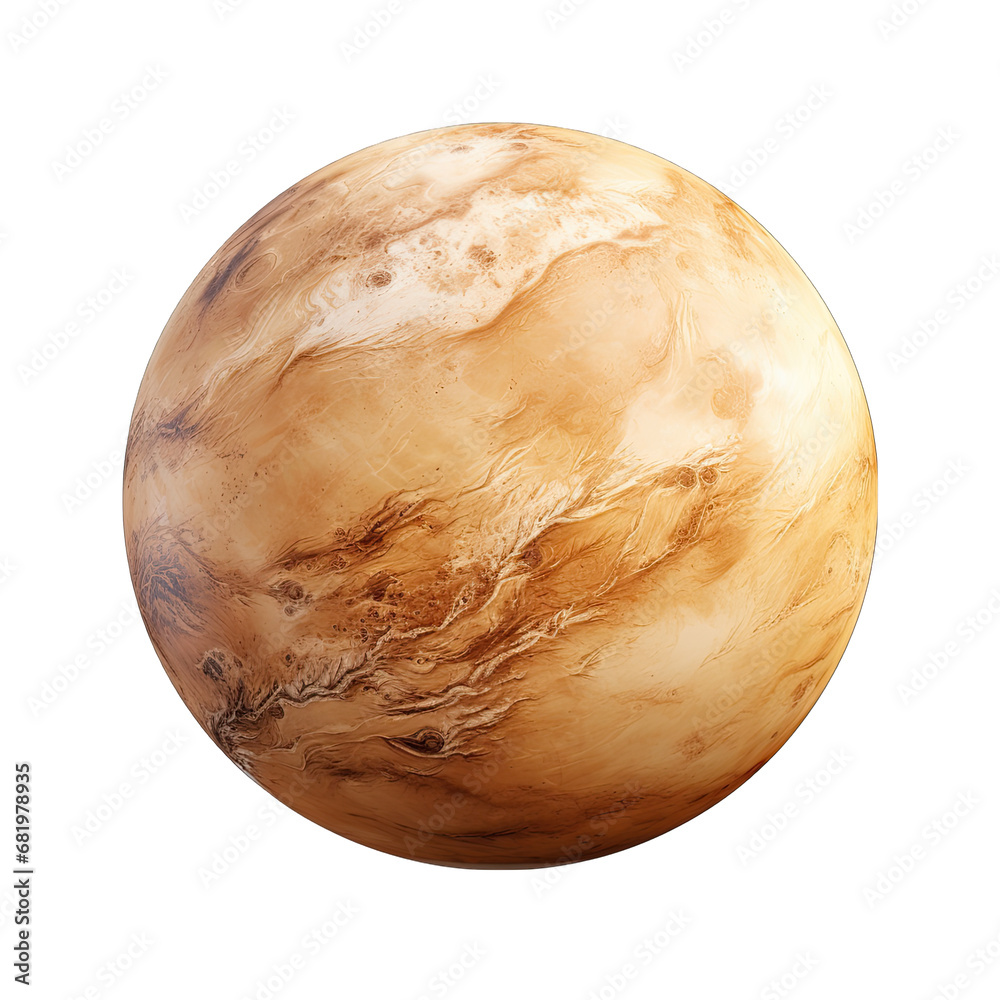 Sandy Beige Planet Isolated on Transparent or White Background, PNG Sandy Beige Planet Isolated on Transparent or White Background, PNG