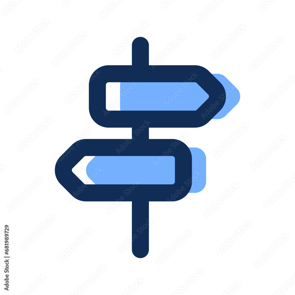 street sign filled line icon street sign filled line icon