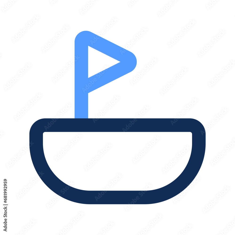 boat outline color icon boat outline color icon