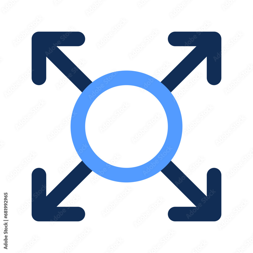 direction outline color icon direction outline color icon