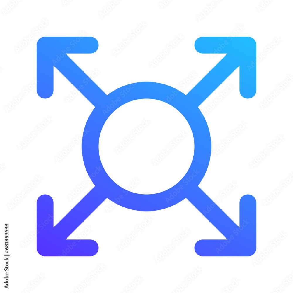 direction gradient line icon direction gradient line icon