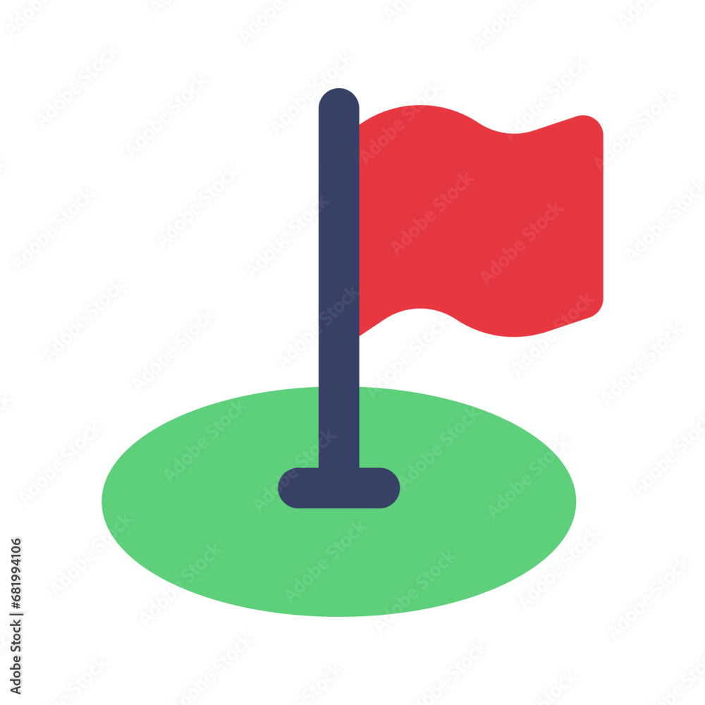flag pole flat icon flag pole flat icon