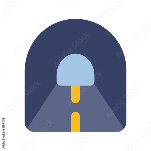 tunnel flat icon