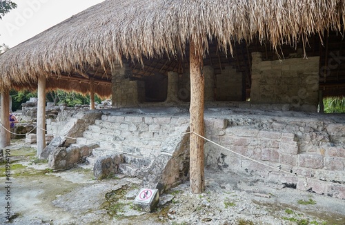 The obscure Mayan ruins of San Gervasio, located on the Mexican island of Cozumel photo