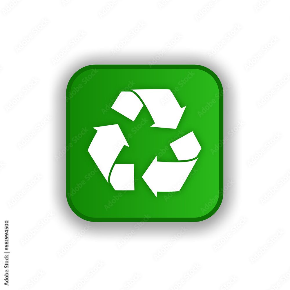 green recycling button transparent background green recycling button transparent background