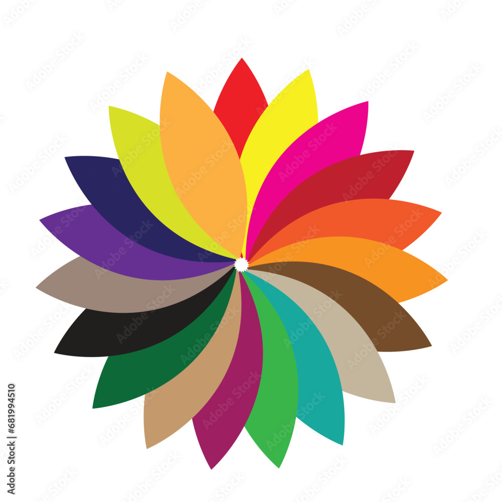 abstract flower all color ert design. abstract flower all color ert design.