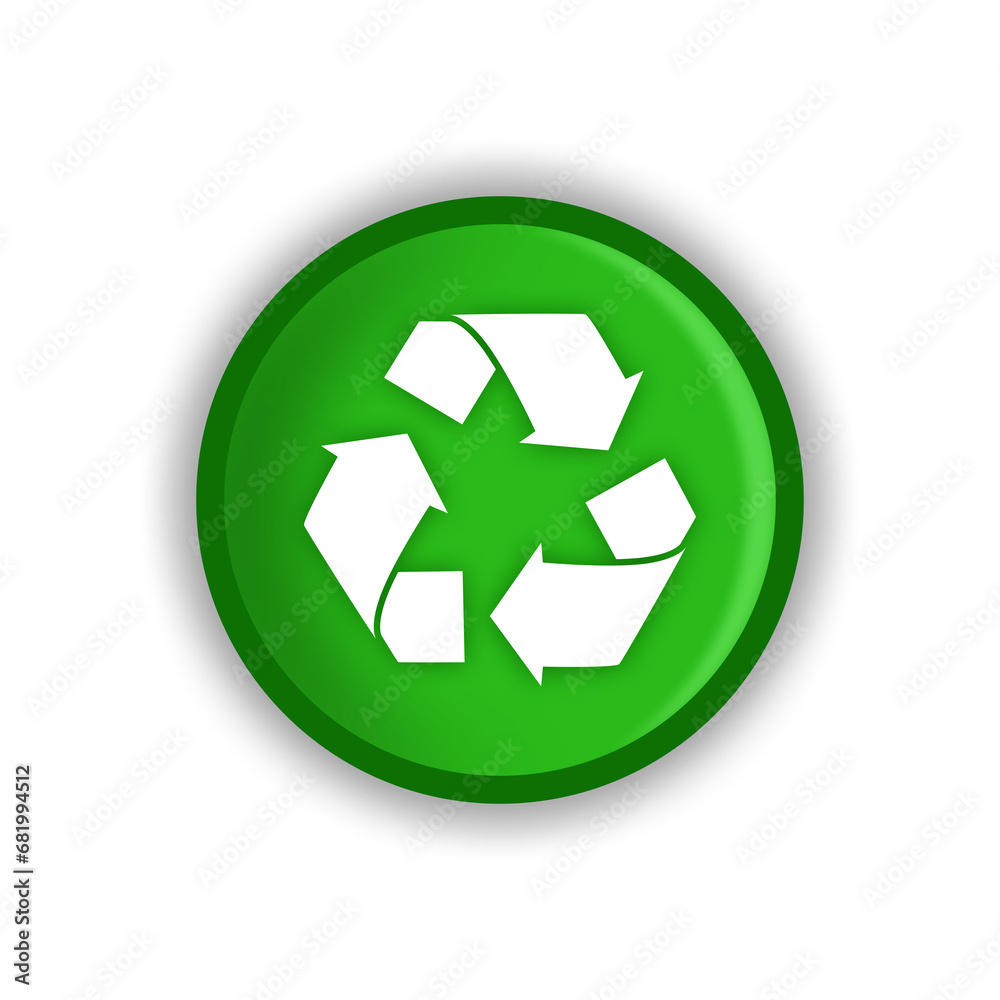 green recycling button transparent background green recycling button transparent background