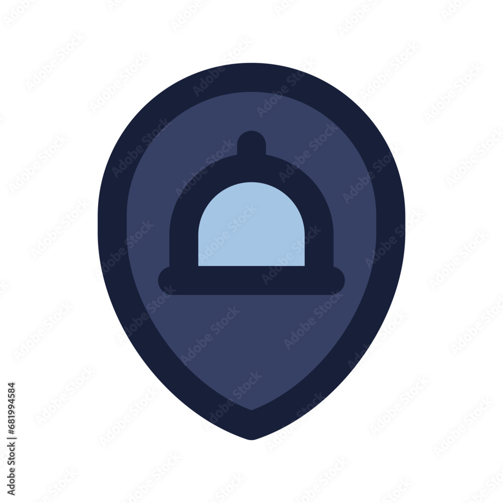 restaurant flat line icon restaurant flat line icon