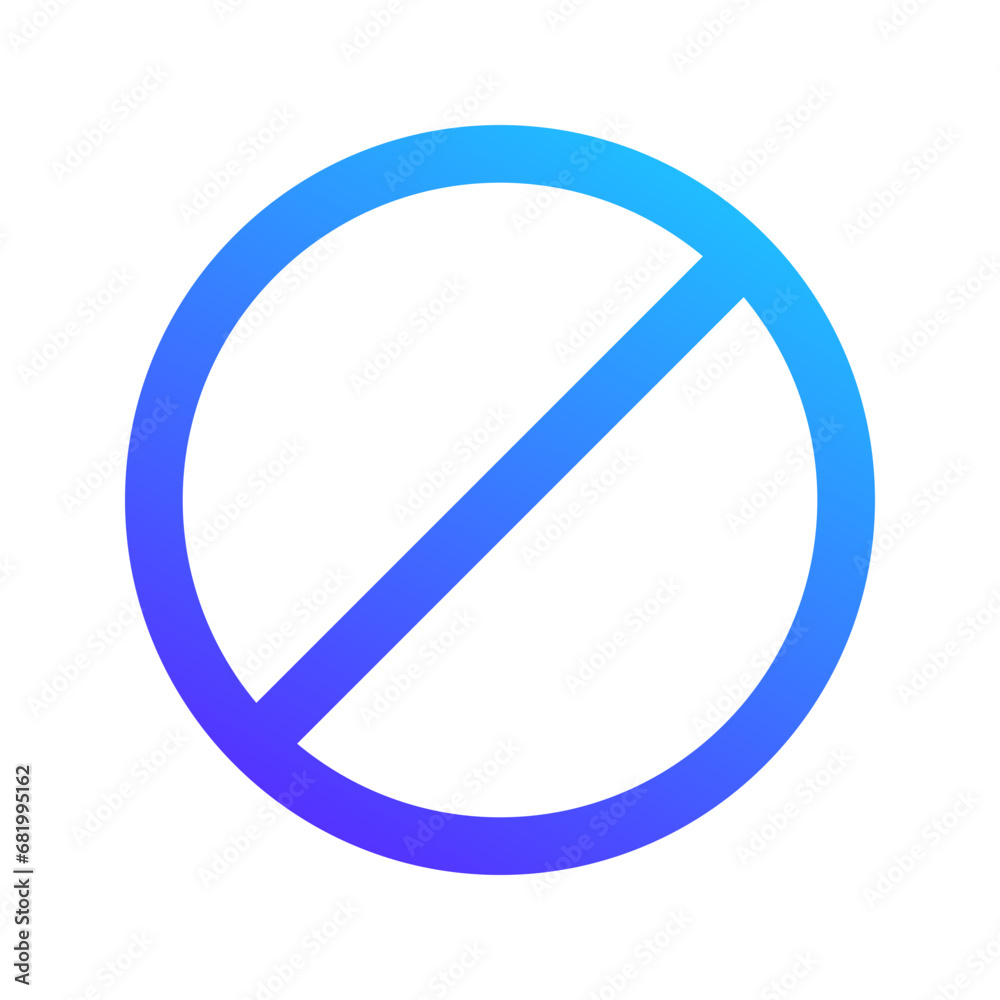 stop sign gradient fill icon stop sign gradient fill icon